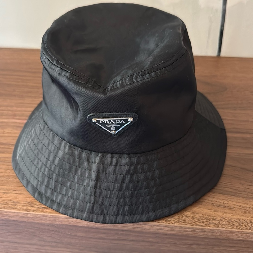 Prada Black Bucket Hat